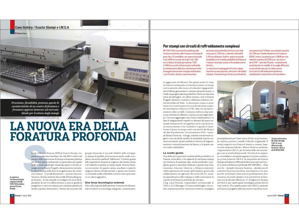 La nuova era della foratura profonda - Articolo IMSA - EXACTA STAMPI