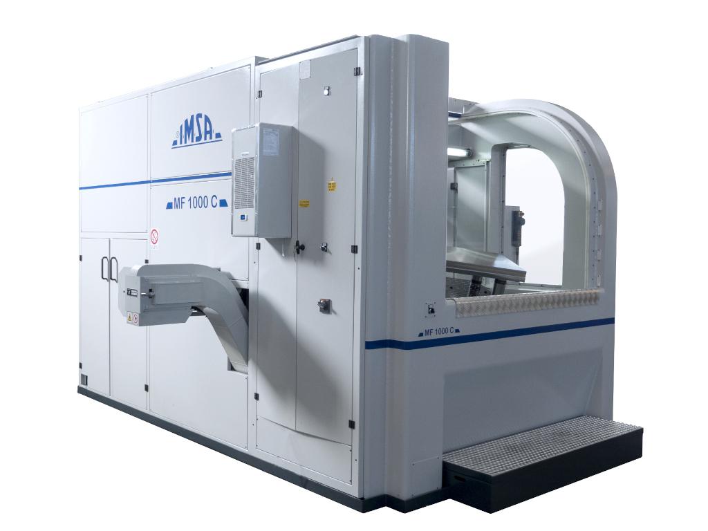 Chip conveyor and air-conditioned electric cabinet - Deep drilling machine MF1000C by IMSA
