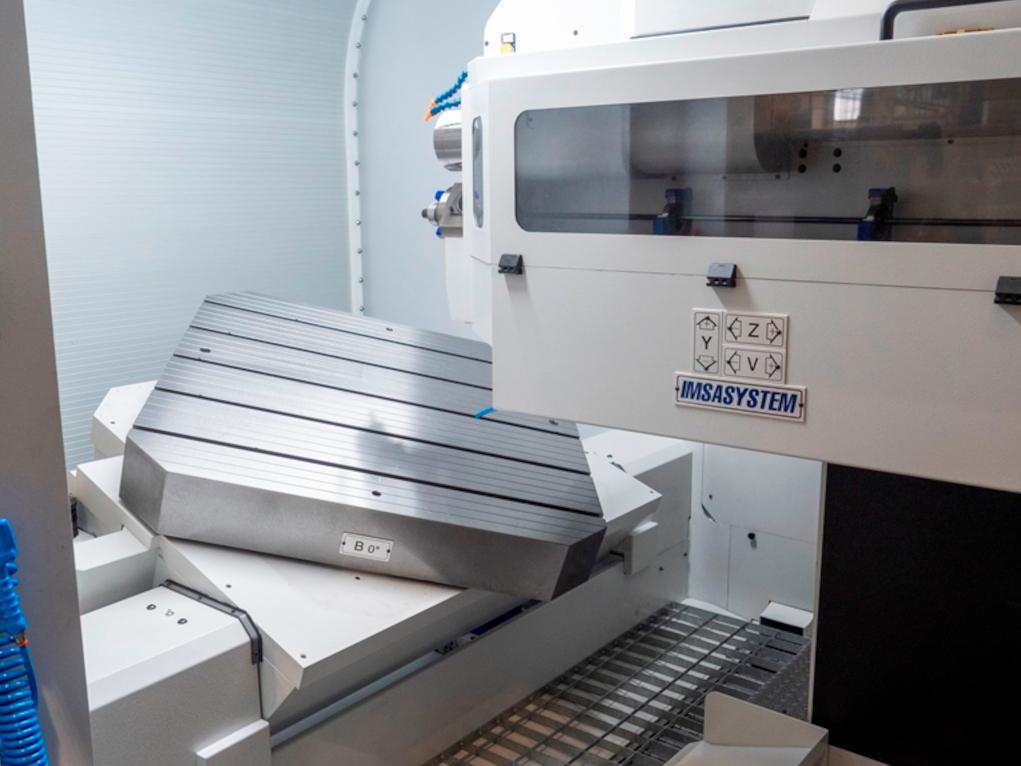 Rotary/Tilting table, infinite position, for compound-angle machining on IMSA Gun Drill MF1250/2FL