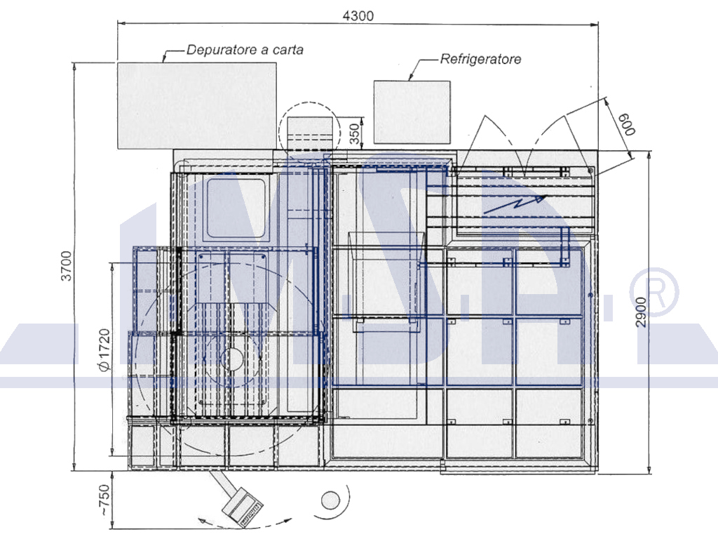 IMSA foratrice MF1000B2 - layout