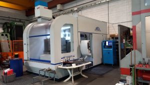 Gun drilling and milling machine IMSA MF1250/2FL present in OMC STAMPI mold making workshop