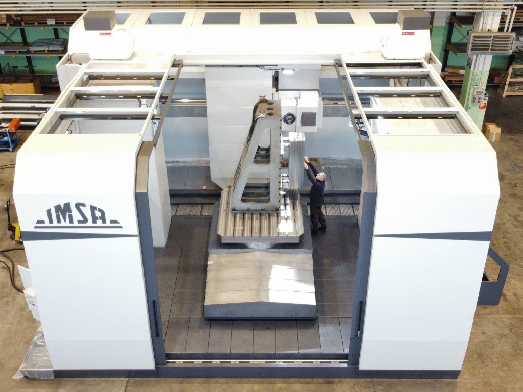 IMSA gun drilling milling machine MF1650/5P EVO - external machine view from above